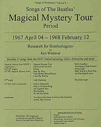 Songs Of The Beatles Magical Mystery Tour Period